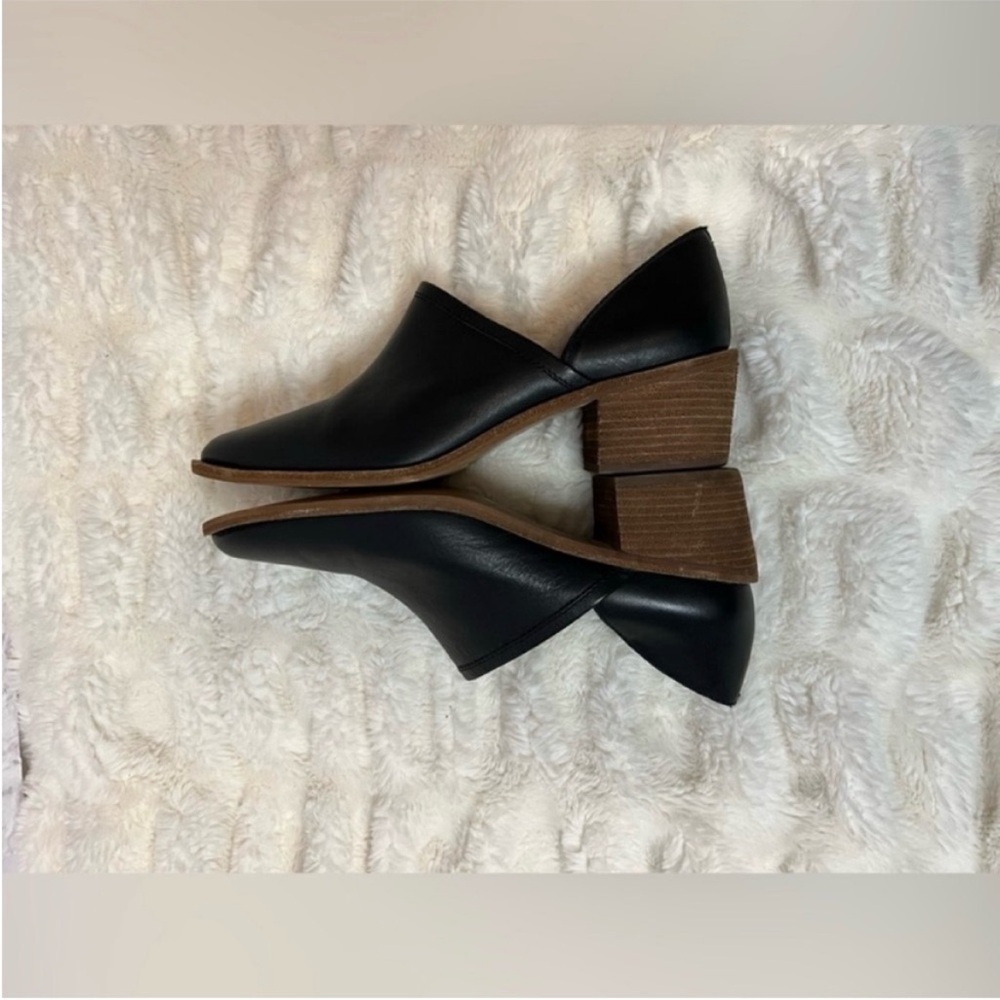 Madewell The Brady Black Leather Boho Lowcut Bootie, 9.5 - Picture 8 of 10
